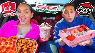 TRYING NEW VALENTINES DAY ITEMS FROM FAST FOOD RESTAURANTS!!