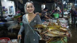 Market show: Have you ever seen yellow catfish in your market? - Yummy yellow catfish cooking