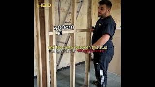 Understanding Installation Of Stud Wall. Full Video On Channel. #shorts