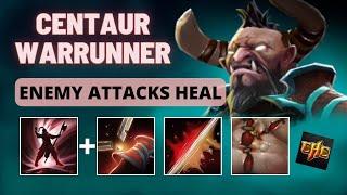 BERSERKER + RETALIATE & DOUBLE EDGE | ATTACKING HEALS CENTAUR WARRUNNER | CUSTOM HERO CLASH DOTA 2