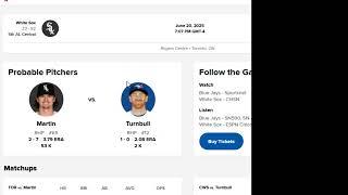 6월20일 MLB분석 - 처음보는 표일걸