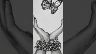 How to drawing freedom Butterfly  drawing step by step