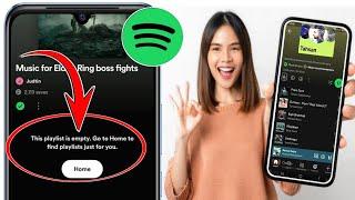 How To Fix Spotify Mod Apk Not Working | Spotify Playlist Empty Problem