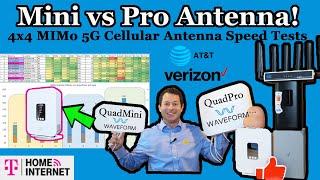  The Best T-Mobile External Antenna Speed Test - 5G Outdoor Setup- AT&T Verizon - Waveform QuadPro