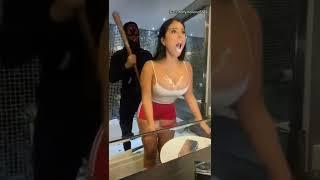 no bra challenge tik tok video big boobs bouncing #short #nobra #boobs #trending