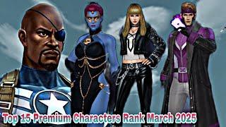 Top 15 Premium Characters Rank March 2025 - Marvel Future Fight