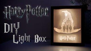 How To Make Harry Potter Paper Cut Light Box | DIY Tutorial