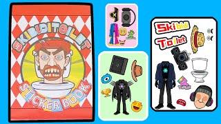 Skibiditoilet Sticker Book /Which one is your favorite?#stickerplay #papercraft #funny#skibiditoilet