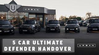 5 DEFENDERS with Urban Widetrack ALL for 1 BUSINESS! Ultimate Handover #UrbanAutomotive #Defender