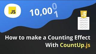 How to Make Counting Number Effect in Javascript using CountUp.js Library