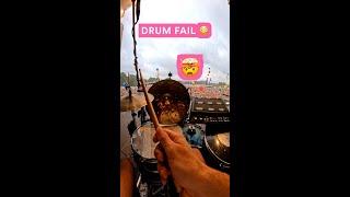 Drum Fail  - vor 30.000 Zuschauern Becken verloren #shorts