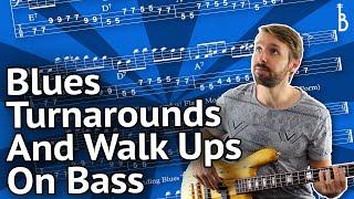 "Must-Know" Turnarounds And Walk Ups For Blues Bass Lines