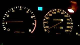 Rover 220 coupe turbo acceleration 0-220KPH (137MPH)