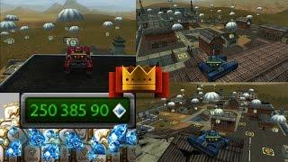 Tanki Online +1000 Gold Box Rain - 250M Crystals Buying Everything (Test Server)