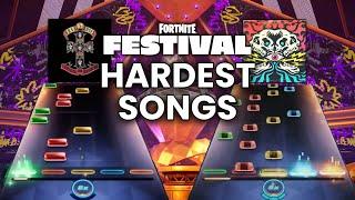 TOP 10 HARDEST SONGS IN FORTNITE FESTIVAL