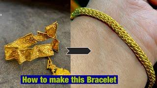 Snake Chain Gold Bracelet Making | How Gold Bracelet is Made