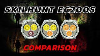 Skilhunt EC200S Comparison & Review, EDC Flashlight, USB C, 18650/18350