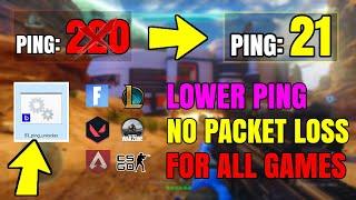 How To Lower PING IN ALL GAMES 2020! (ULTIMATE PING BOOST GUIDE)