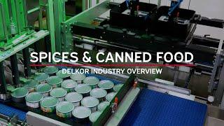 Spices & Canned Food Packaging Equipment | Delkor Industry Overview