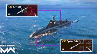 CN TYPE 096 - Using YJ-18B Missiles & Spearfish Torpedoes Modern Warships.