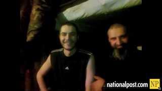 Canadian William Plotnikov with rebel fighters in Dagestan translated.