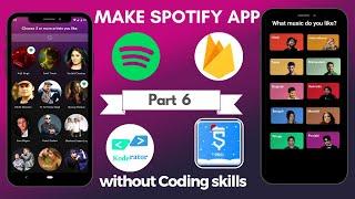 Learn to make Spotify app with Sketchware || Part 6 || Koderator || by DVNigam ||  #android