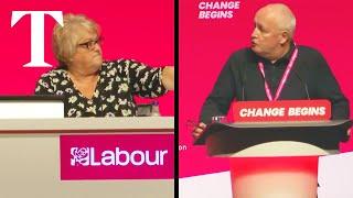 Labour booed over winter fuel cuts at party conference in Liverpool