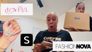 It’s my birthday! Nadula wig try-on + SHEIN + fashion nova haul️ + Luvful nails review