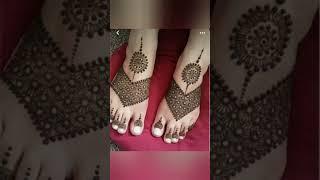 Foot simple mehndi design# simple mehndi design foot mehndi design