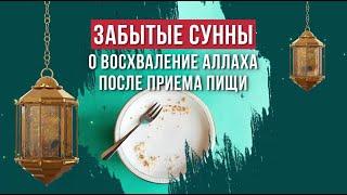 42-О ВОСХВАЛЕНИИ АЛЛАХА ПОСЛЕ ПРИЕМА ПИЩИ