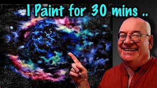 Painting a Night Sky Nebula - A Step By Step Tutorial