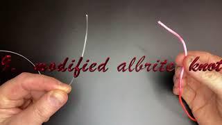 HOW TO TIE ALBRITE  KNOT modified  4K