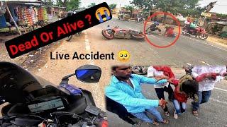 KTM RC 200 LIVE ACCIDENT  || Dangerous Accident  Captured