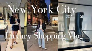 LUXURY SHOPPING IN NEW YORK | Chanel, The Row, Miu Miu, Goyard, Alo Yoga VLOG