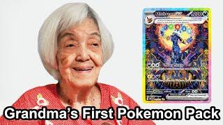 93-Year-Old Grandma Opens Pokemon Cards