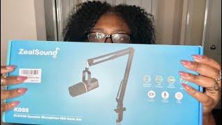 Asmr | New Mic Unboxing + Sound Test (Zealsound KD8S)