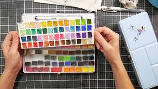 Do We Really Need 52 colors? Meiliang 52 Watercolor Kit