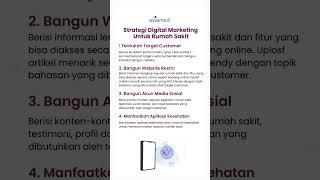 STRATEGI DIGITAL MARKETING UNTUK RUMAH SAKIT #digitalmarketing #rumahsaki #tipsbisnis