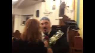 Cantor Nogradi (Nógrádi) - At the end of a Benefit Gala for a very sick little boy