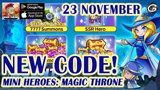 NEW CODE Mini Heroes: Magic Throne Giftcode & Redeem Code 23 November - Mobile Game (Android/IOS)