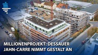 Millionen-Projekt: Dessauer Jahn-Carré nimmt Gestalt an - Zwei Neubauten stehen schon