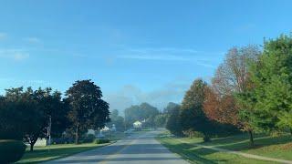 Trip #60 - Beautiful suburbs of Philadelphia - Foggy morning drive