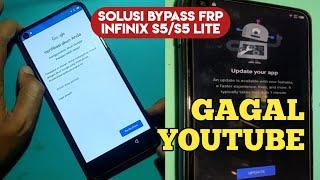 Infinix S5/S5 Lite (X652A/X652B) FRP Bypass without PC and YouTube App