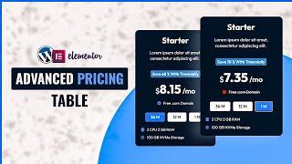 Advanced Pricing Table Design in Elementor for FREE  WordPress Elementor Tutorial