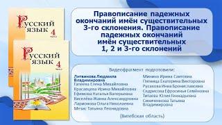 Тема 10. Правописание падежных окончаний имён существительных 3-го склонения