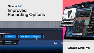 Improved Recording Options | New in Studio One Pro 7.2 | PreSonus