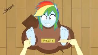 MLP EG Rainbow Dash tickled