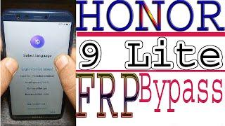 All Honor 9 Lite LLD L21 frp UNLock Google Account Bypass Without PC honor 9 lite frp bypass