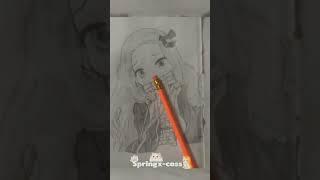 nezuko drawing ️ how it is ? #first #drawing #nezukokamado #vural #fypシ゚viral