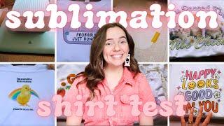 FINDING THE BEST SHIRTS FOR SUBLIMATION | Testing Different Shirt Brands To Sublimate